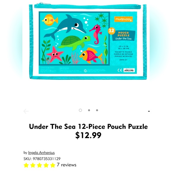 🚦🚦 Bundle 2 puzzles for $12 
Mudpuppy 12 piece Bag Jigsaw Puzzle Under the Sea - Picture 7 of 7